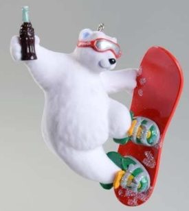 2001 Hallmark Ornament Cool Sport Coca-Cola Polar Bear