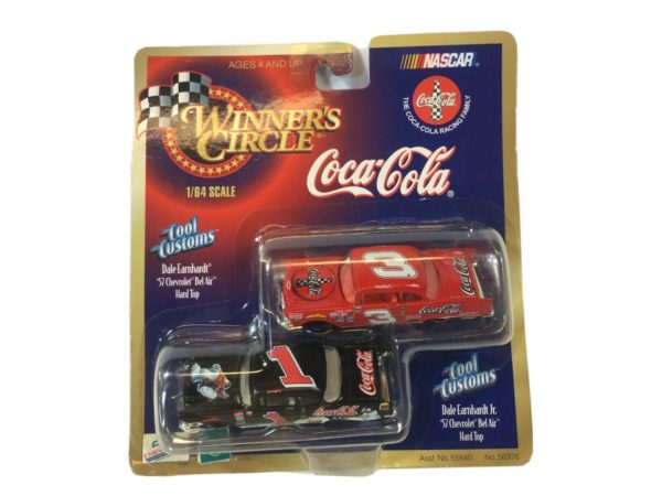 Winners Circle Coca Cola Diecast Nascar Dale Earnhardt and Dale Earnhardt Jr. 1:64