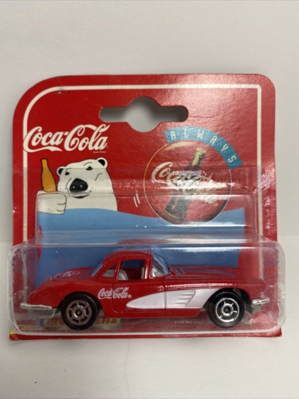 1997 Majorette 200 Series 1958 Coca Cola Corvette-Red 1:64