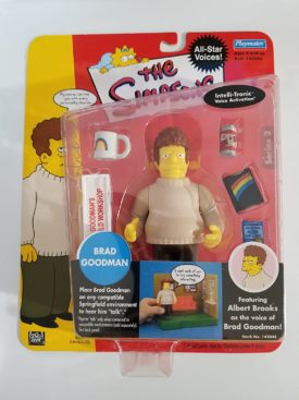 The Simpsons - 2002 - Playmates - Series 2 - Brad Goodman Figure - Albert Brooks Voiced - w/ Accessories - Intelli-tronic Voice Activation - Out of Production - Limited Edition - Collectible