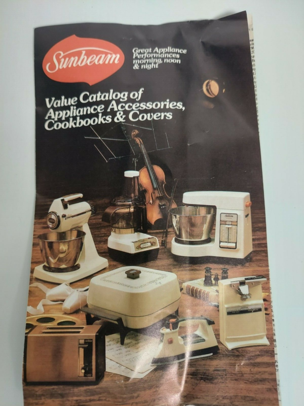 Vintage 1979 Sunbeam Disco-Chef Food Slicer-Shredder Attachment For Sunbeam Mixmaster Mixers #94-480