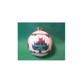 Vintage 1986 Hallmark Grandmother Glass Ball Ornament